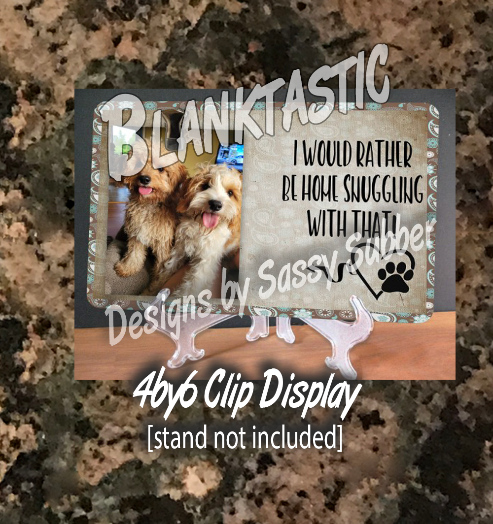 4" by 6" Display with hole for clip