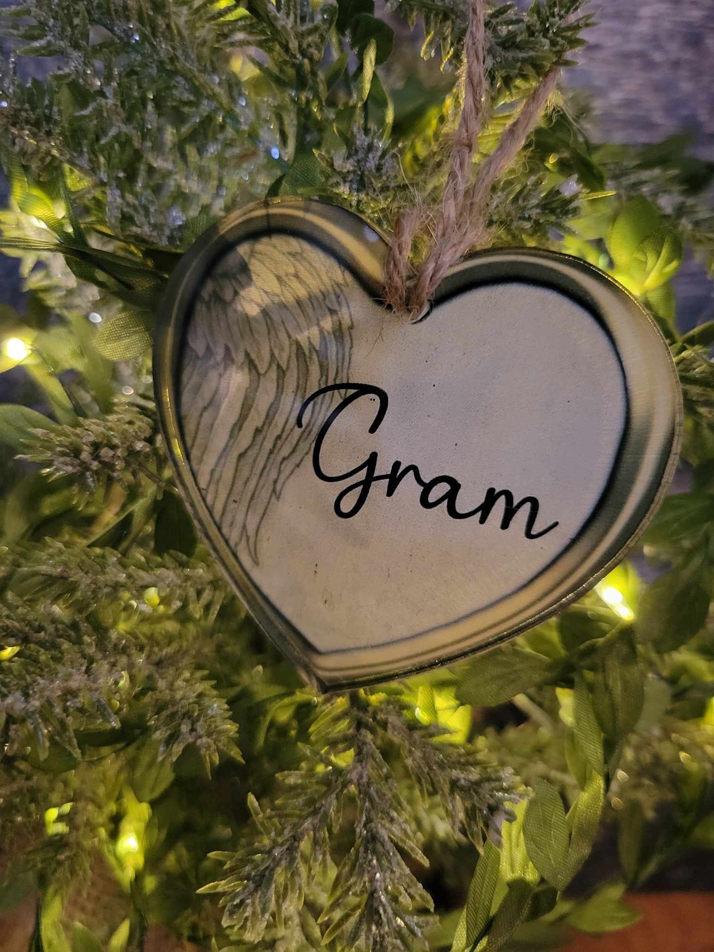 Sublimation Coated Acrylic Heart Ornament