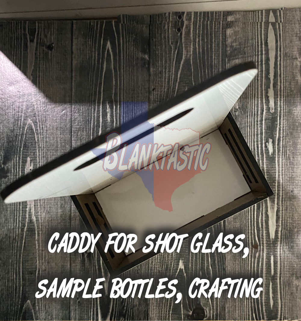 Caddy for Shot Glass, Sample Bottles, Crafting