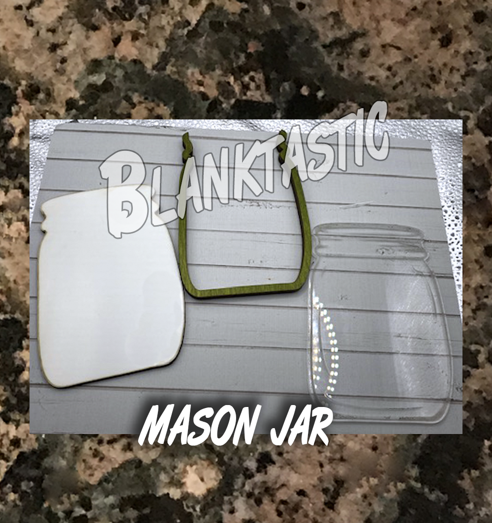 Mason Jar Combo Acrylic, Unisub & Wood