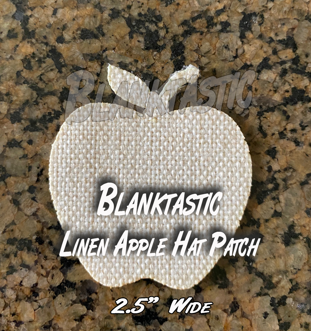 Set of 5 - SubLinen 2.5" Apple For Hat Patches