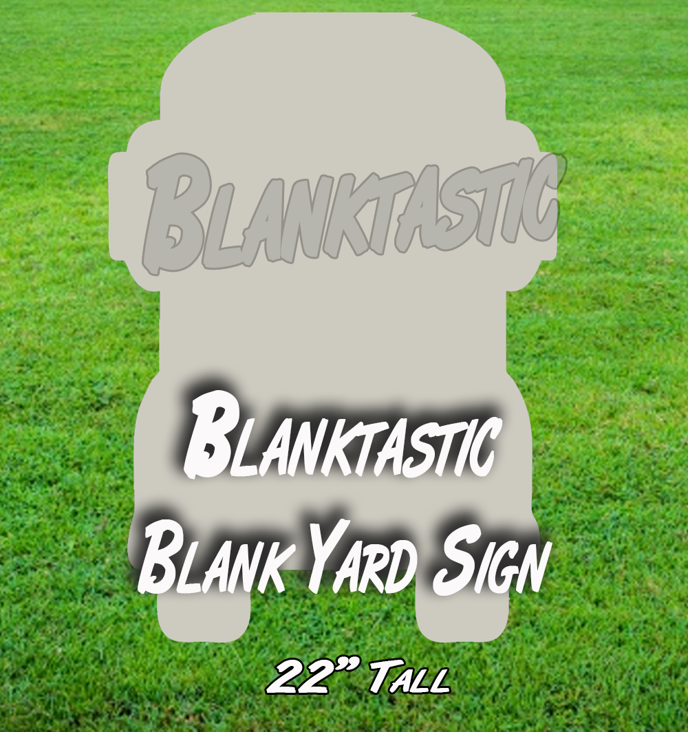 School Bus 22" Tall Blank Yard Sign