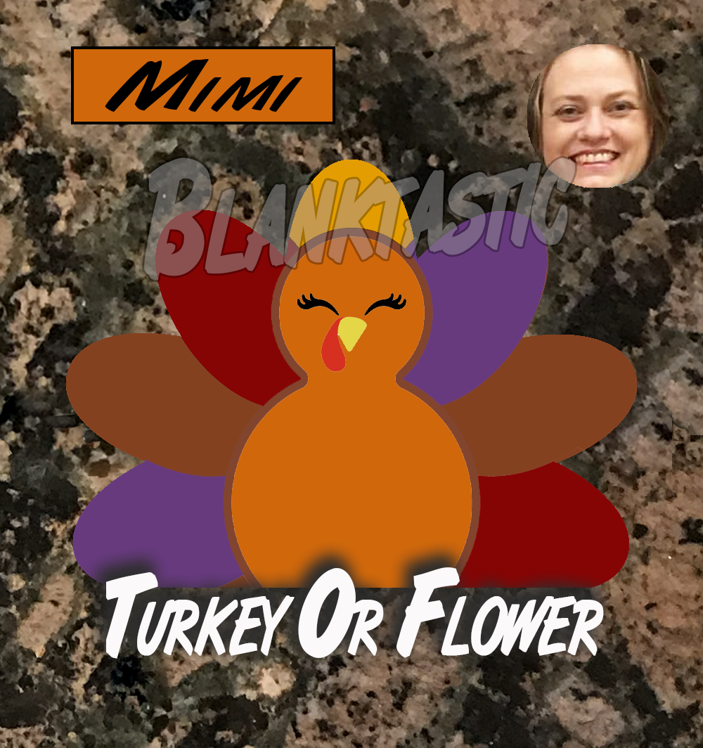Turkey or Flower Ornament or Standup