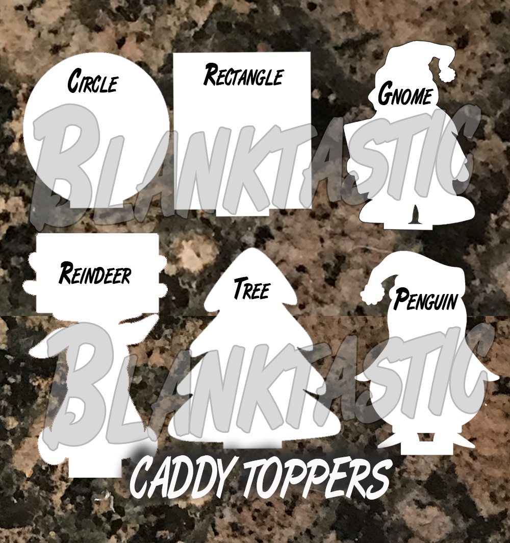 Woody Bottle Caddy Toppers