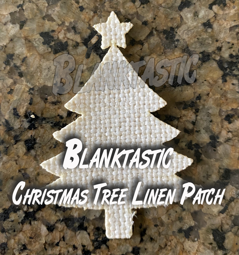 Set of 5 - SubLinen Christmas Trees For Hat Patches and More