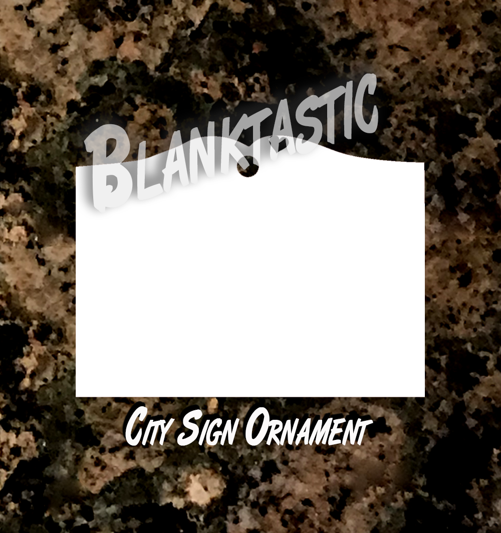 City Sign Ornament - As Seen on the Sassy Subber