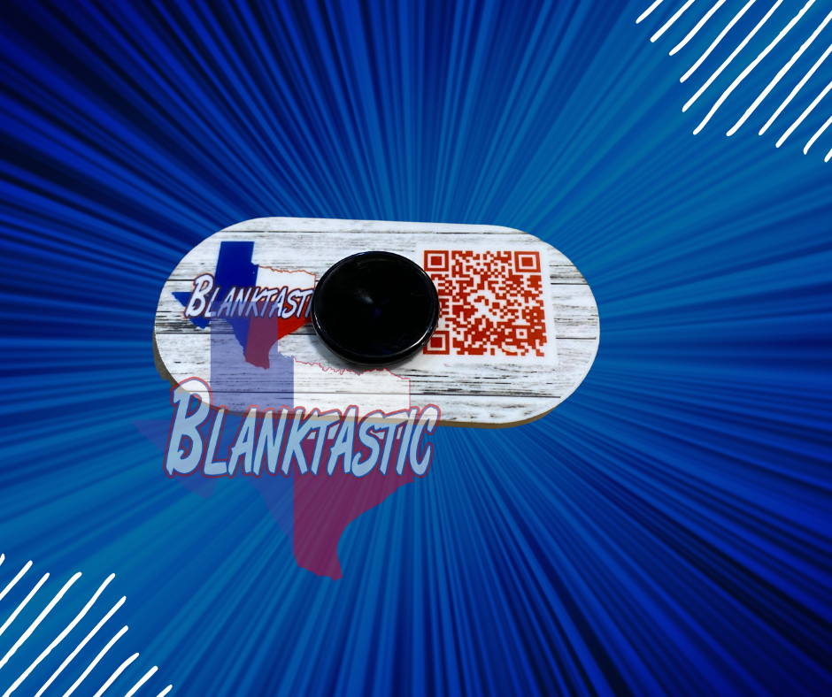 Acrylic Oval Fidget Spinner 2by3 inch