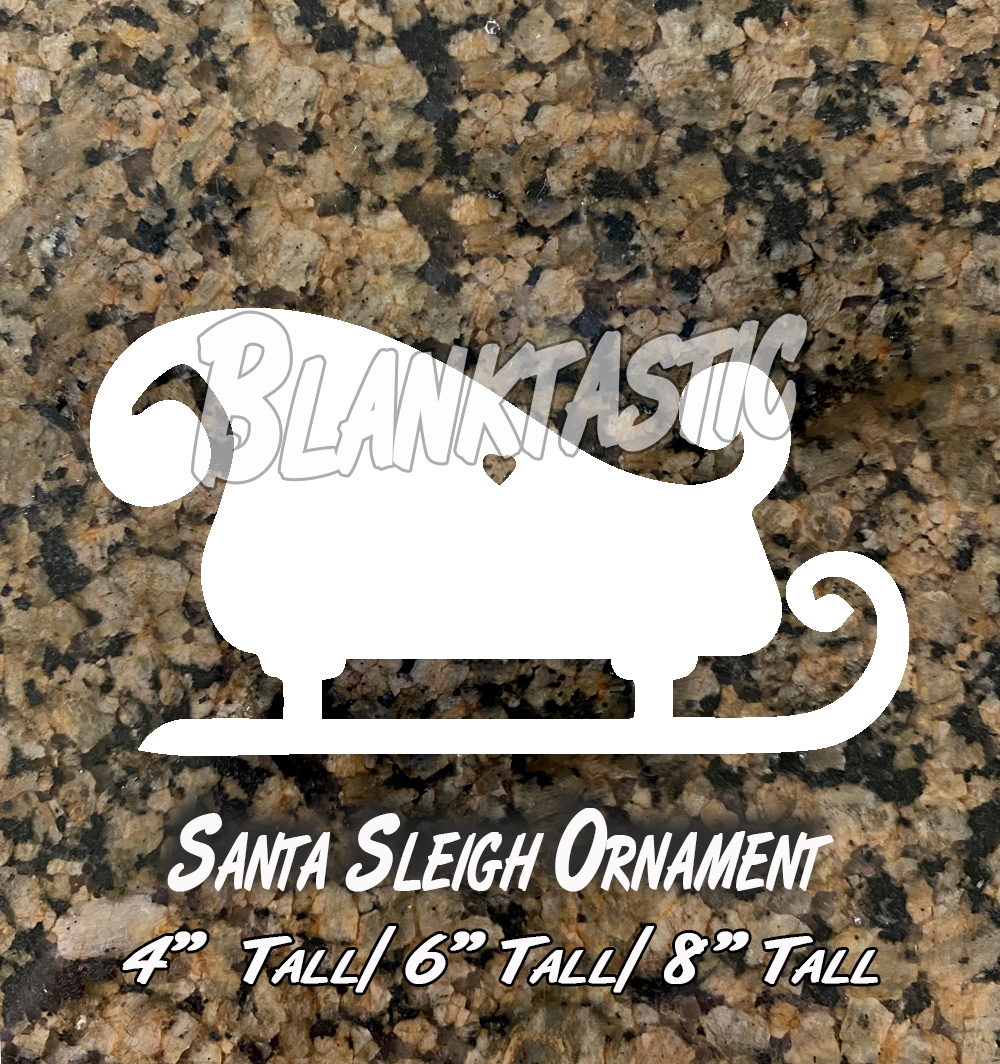 Santa Sleigh Unisub Blank