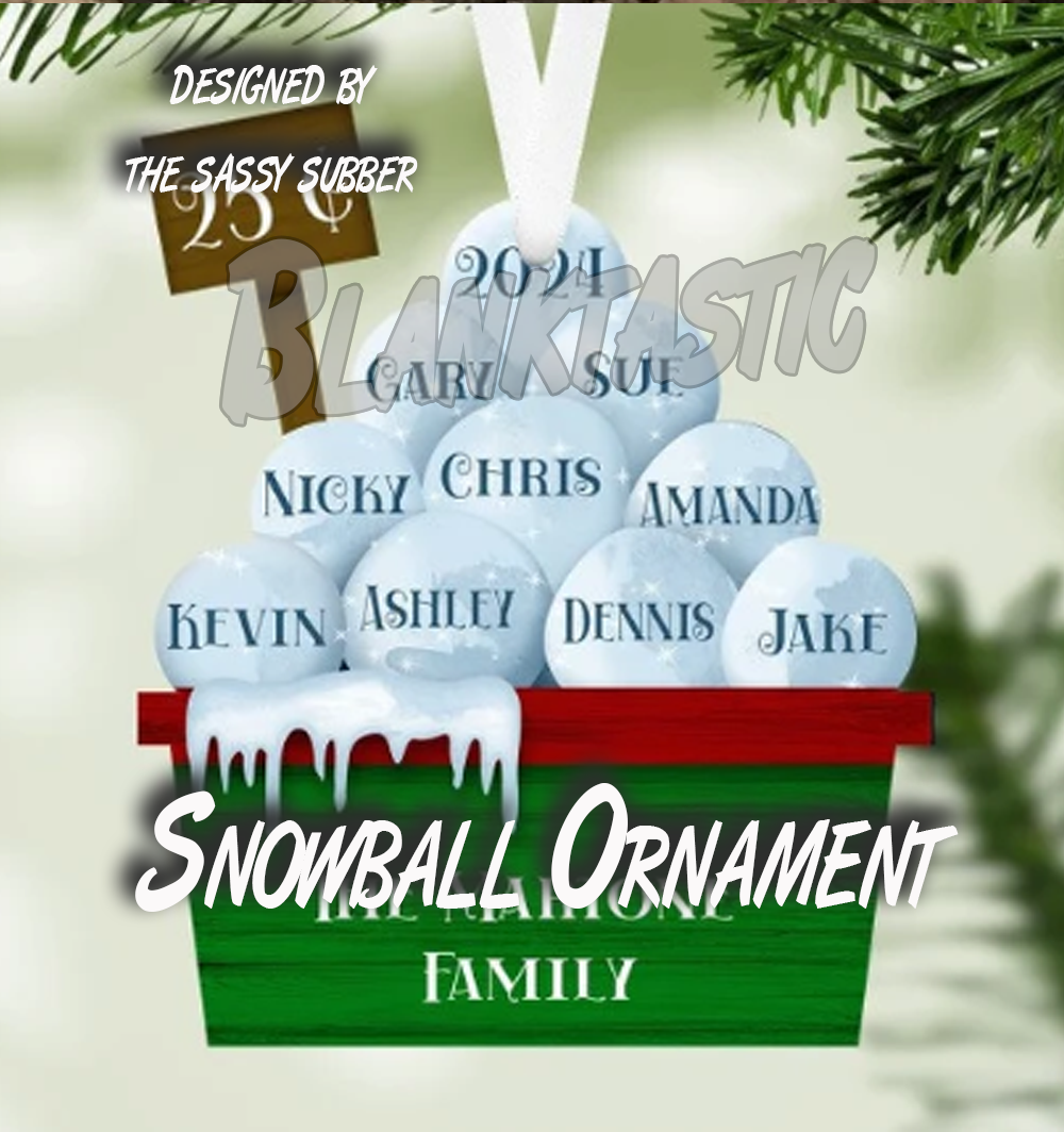 Unisub Snowball Name Ornament 2024