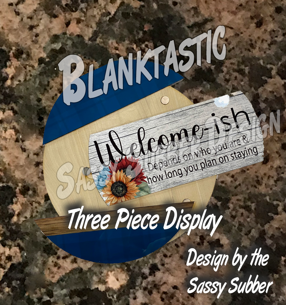 Three Piece Changeable Decor For Sublimation [magnets included]