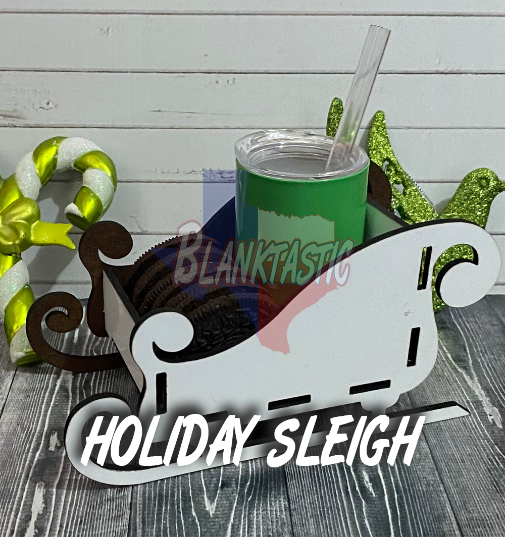 Holiday Sleigh for the Milk and the Cookies [Shot Glass available in separate listing]