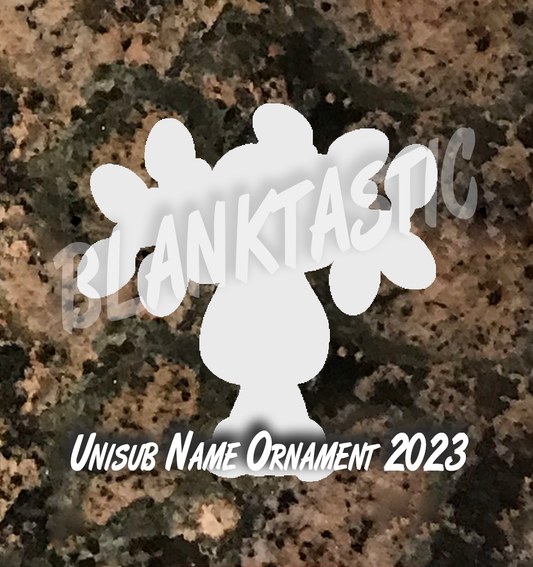Unisub Reindeer Name Ornament 2023