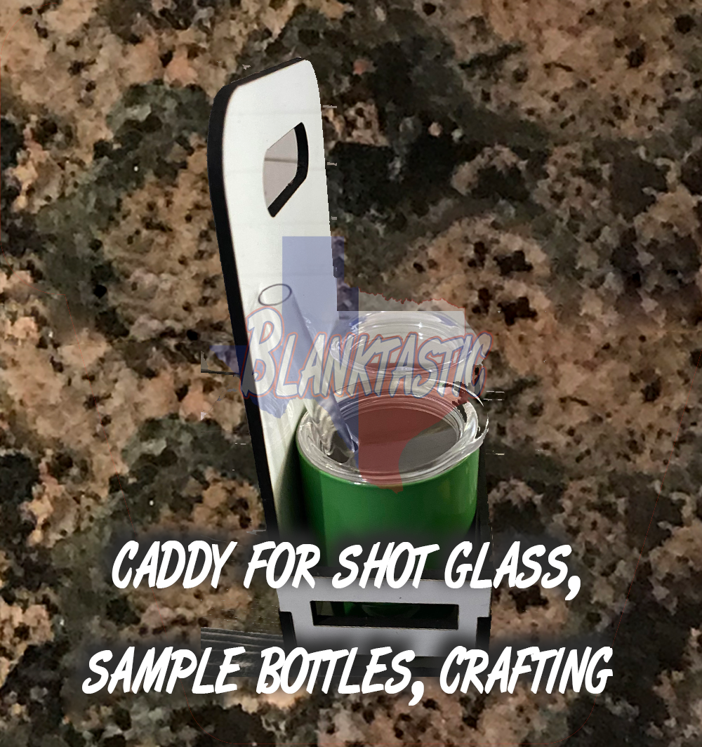 Caddy for Shot Glass, Sample Bottles, Crafting