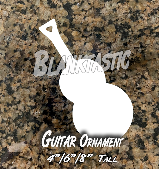 Guitar Unisub Ornament Blank