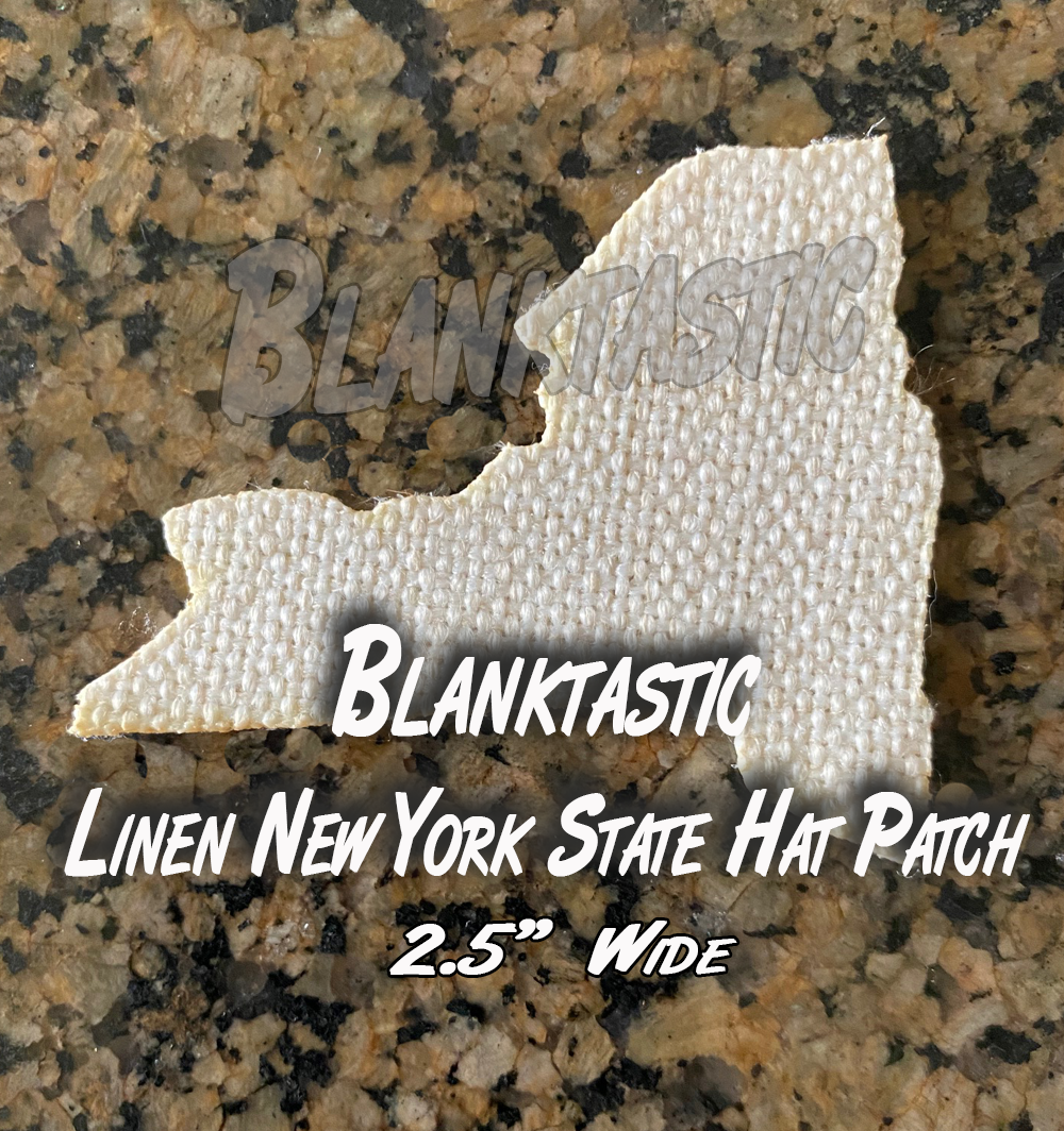 Set of 5 - SubLinen 2.5" New York State For Hat Patches and More