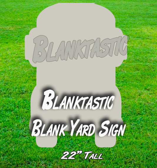 School Bus 22" Tall Blank Yard Sign