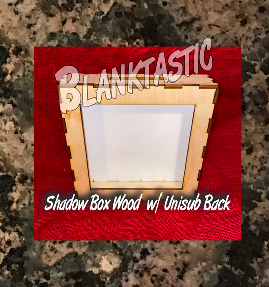 Shadow Box with Opening Wood Frame with Unisub Back