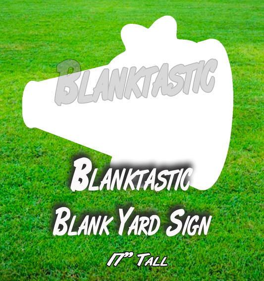 Megaphone Blank Yard Sign