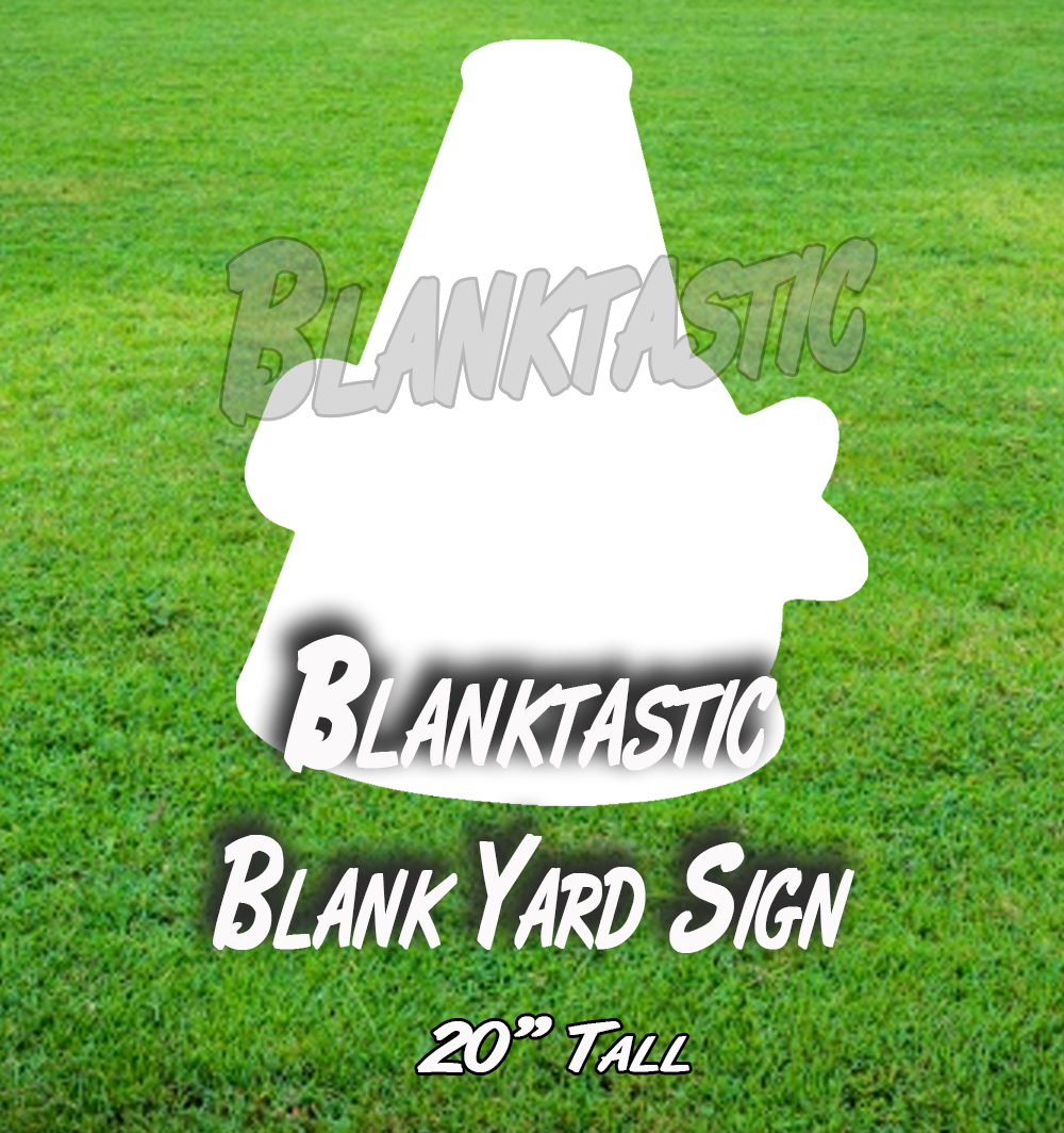 Megaphone Blank Yard Sign