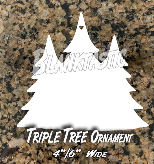 Triple Tree Ornament