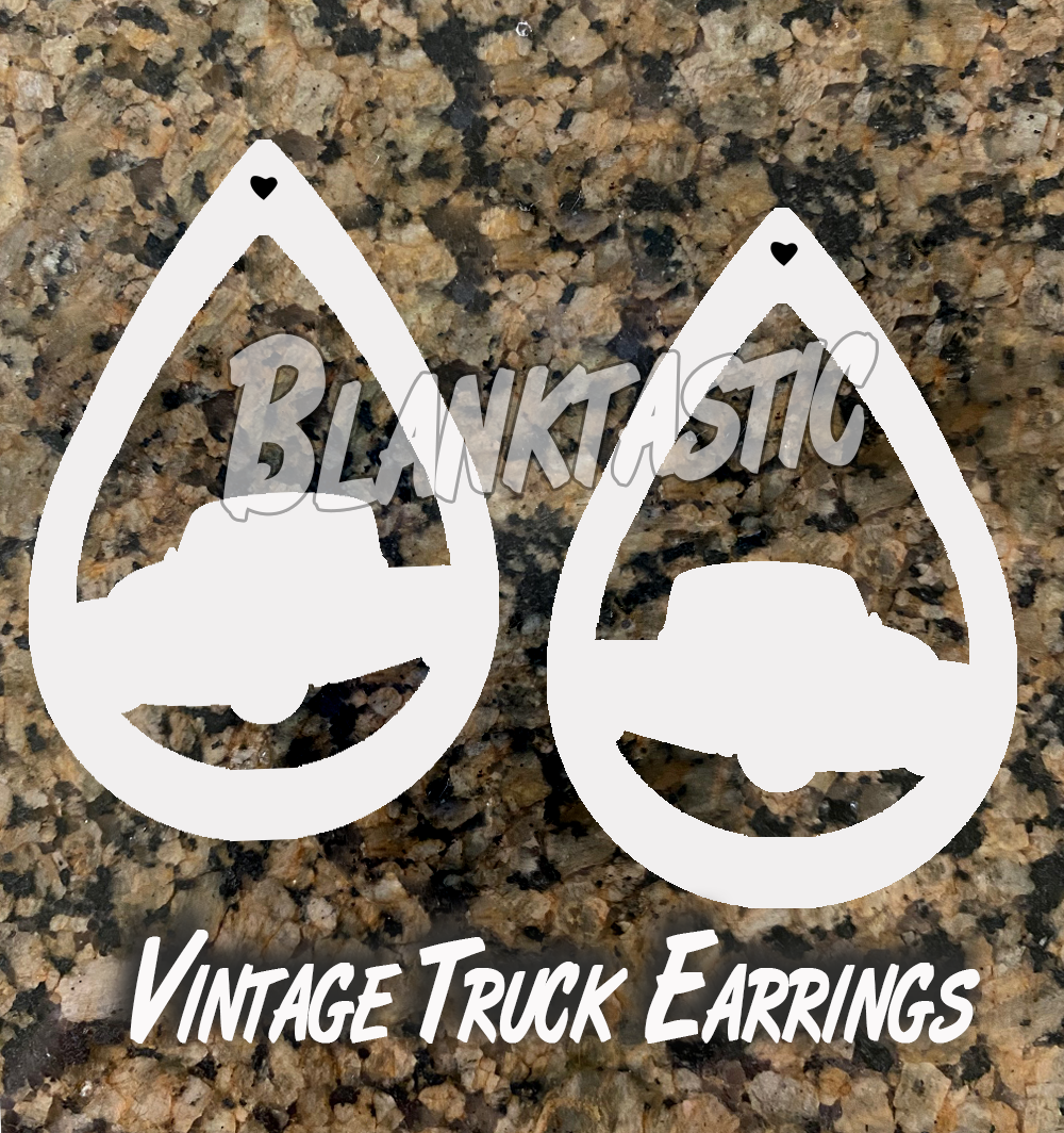 Vintage Truck with TearDrop Earrings - 5 sets