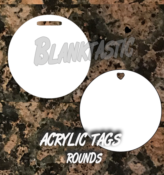 3" Round Tags - Sold in Sets of 5