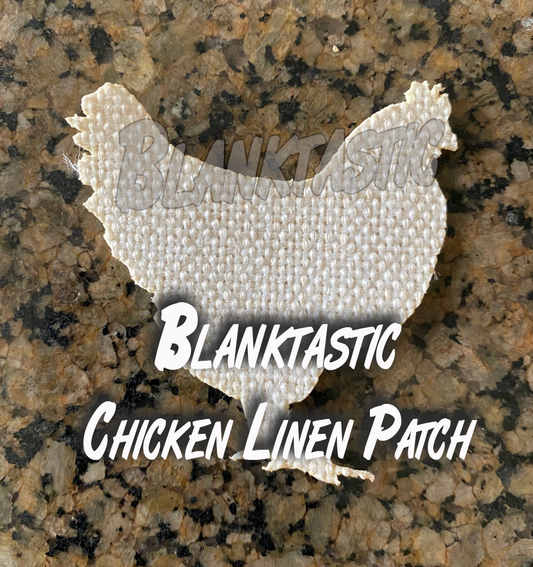 Set of 5 -SubLinen 2.5" Chicken For Hat Patches