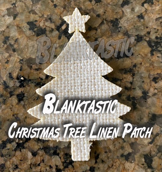 Set of 5 - SubLinen Christmas Trees For Hat Patches and More