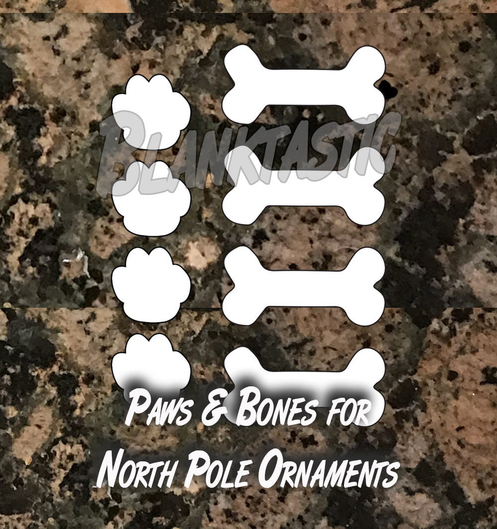 North Pole Ornament Add Ons - Paws and Bones