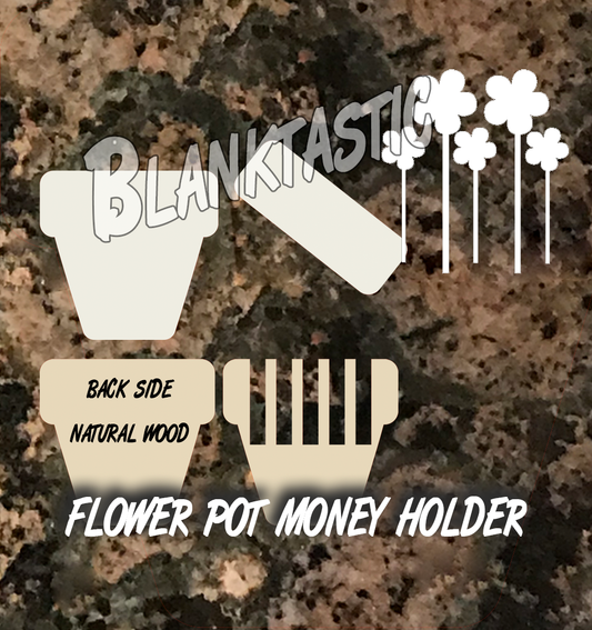 Money Flower Pot Unisub and Wood