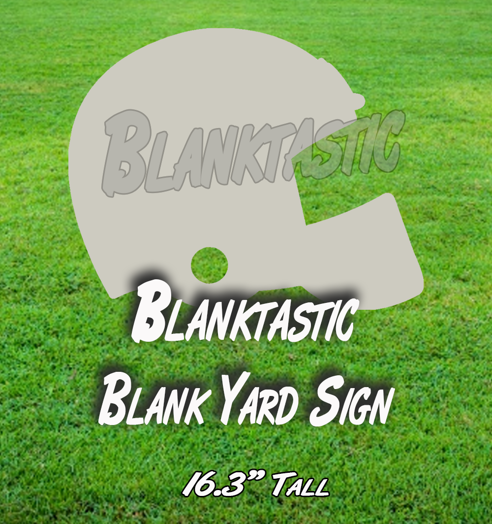 Football Helmet 18" Tall Blank Yard Sign