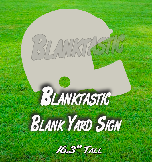 Football Helmet 18" Tall Blank Yard Sign