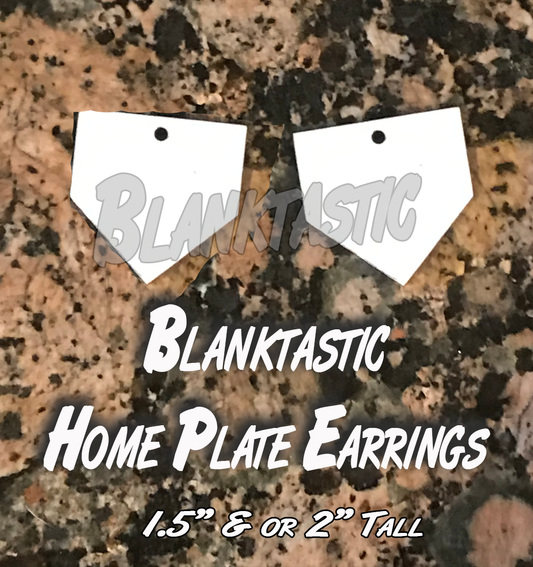 Set of 5 Pairs - Home Plate Earrings