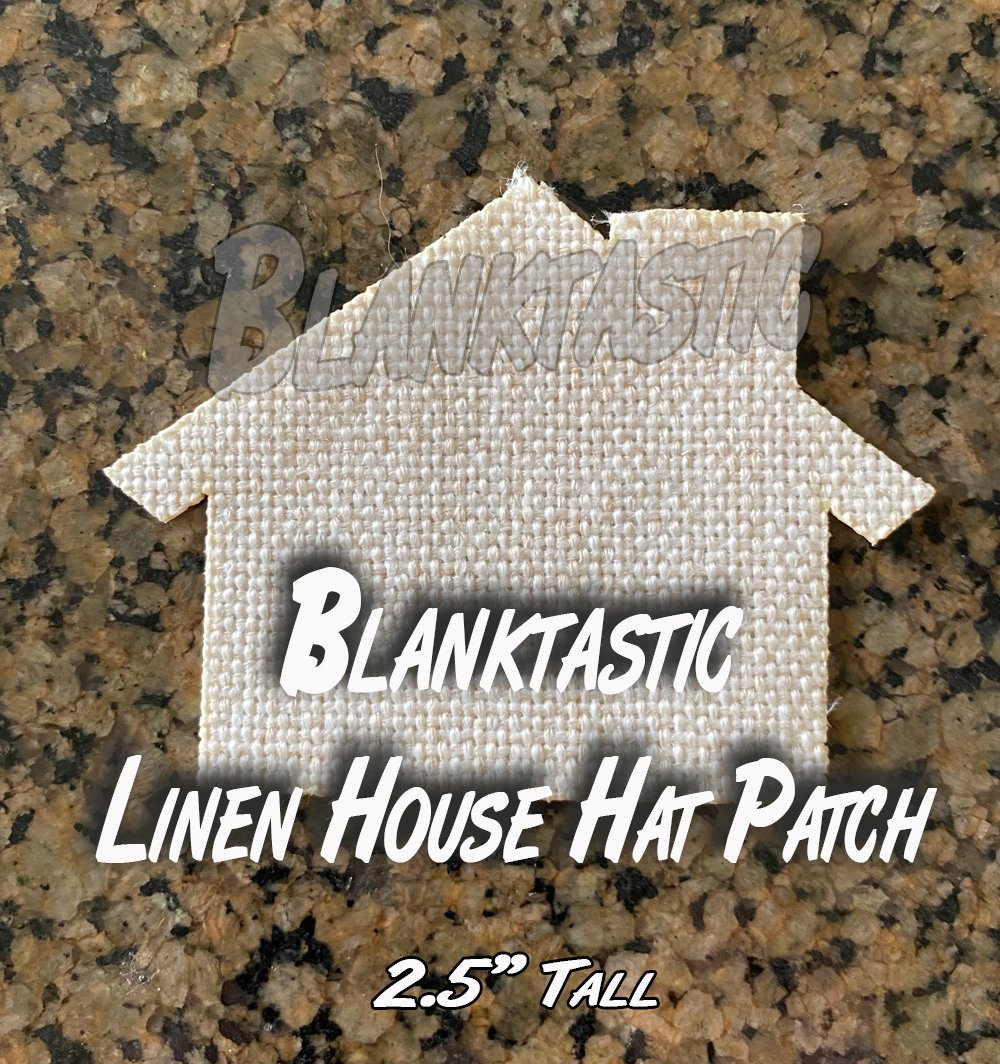 Set of 5 - SubLinen 2.5" House For Hat Patches and More