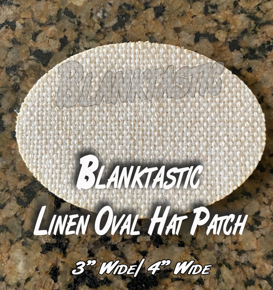 Set of 5 - SubLinen 2.5" Oval For Hat Patches and More