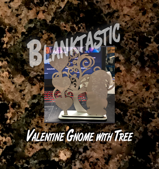 Valentine Sign Gnome with Tree