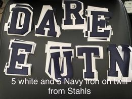 Stahls Twill Letters